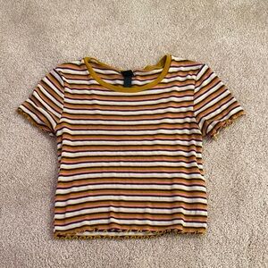 Wild Fable (Target) Striped Multicolor Women's Top